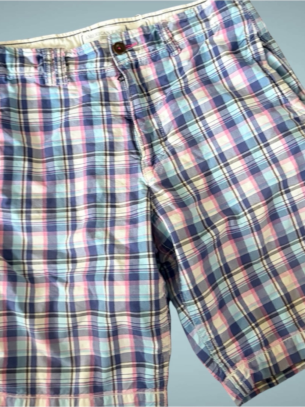 Y2K American Eagle Men Plaid Lightweight Athletic Casual Cotton Chino